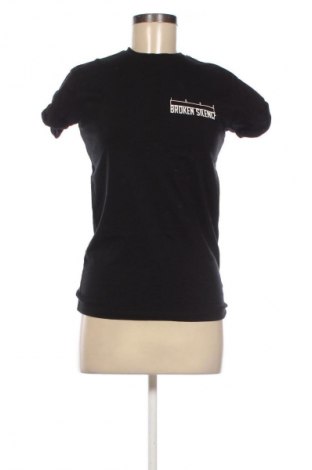 Γυναικείο t-shirt Bershka, Μέγεθος XS, Χρώμα Μαύρο, Τιμή 8,70 €