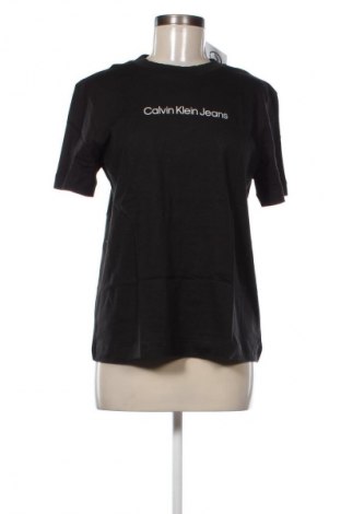 Damen T-Shirt Calvin Klein Jeans, Größe L, Farbe Schwarz, Preis € 53,99