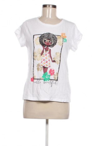 Γυναικείο t-shirt Laura Torelli, Μέγεθος M, Χρώμα Λευκό, Τιμή 9,00 €