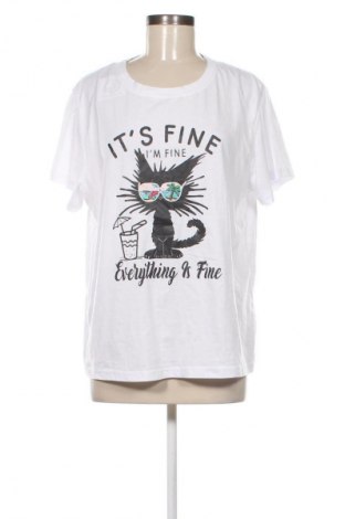 Damen T-Shirt SHEIN, Größe XL, Farbe Weiß, Preis € 8,70