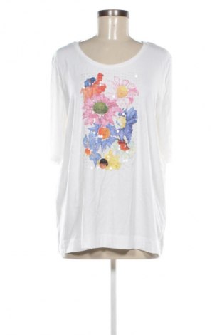 Γυναικείο t-shirt Samoon, Μέγεθος XL, Χρώμα Λευκό, Τιμή 26,99 €