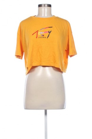 Γυναικείο t-shirt Tommy Jeans, Μέγεθος S, Χρώμα Κίτρινο, Τιμή 17,99 €