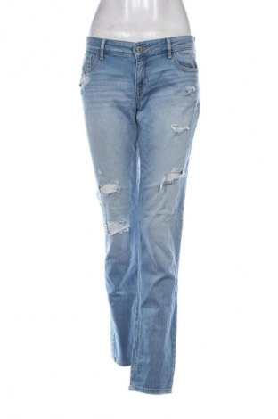 Blugi de femei Hollister, Mărime L, Culoare Albastru, Preț 72,99 Lei