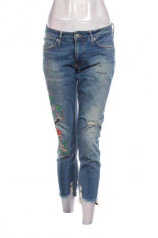 Blugi de femei Zara, Mărime S, Culoare Albastru, Preț 71,00 Lei