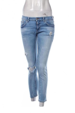Damskie jeansy Zara, Rozmiar S, Kolor Niebieski, Cena 62,02 zł
