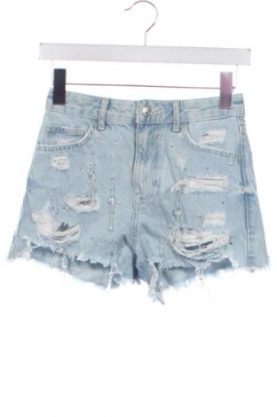 Damskie szorty Bershka, Rozmiar XXS, Kolor Niebieski, Cena 82,99 zł
