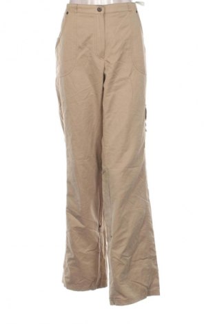 Damskie spodnie Leara Woman, Rozmiar XL, Kolor Beżowy, Cena 95,99 zł