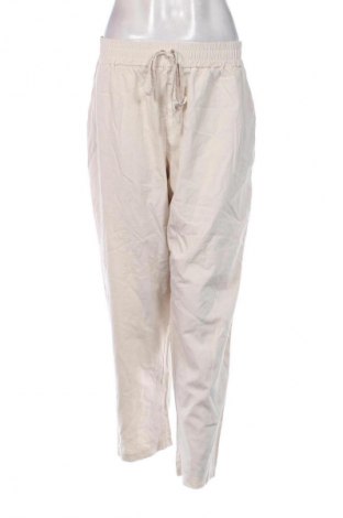 Damskie spodnie Unbranded, Rozmiar XL, Kolor ecru, Cena 66,67 zł