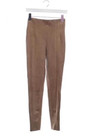 Damskie spodnie Zara, Rozmiar XS, Kolor Brązowy, Cena 62,07 zł