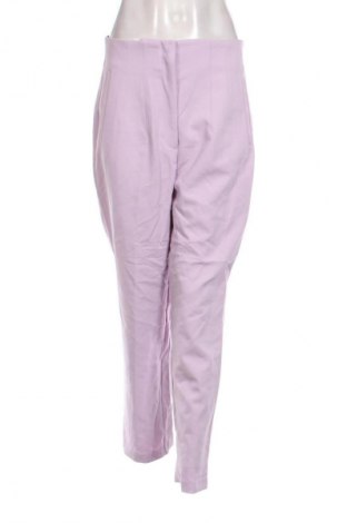 Pantaloni de femei Zara, Mărime L, Culoare Mov, Preț 214,99 Lei
