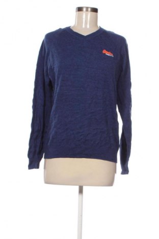 Дамски пуловер Superdry, Размер L, Цвят Син, Цена 34,99 лв.