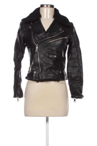 Geacă de piele pentru femei Lab, Mărime XS, Culoare Negru, Preț 484,99 Lei