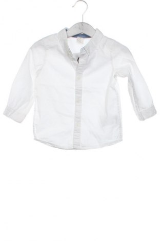Детска риза H&M, Размер 9-12m/ 74-80 см, Цвят Бял, Цена 7,99 лв.
