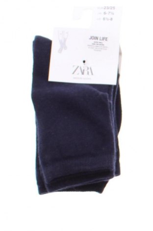 Детски чорапи Zara, Размер 2-3y/ 98-104 см, Цвят Син, Цена 7,99 лв.