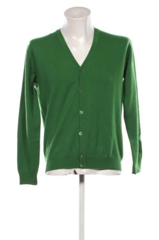 Jachetă tricotată de bărbați Kangra Cashmere, Mărime M, Culoare Verde, Preț 271,05 Lei