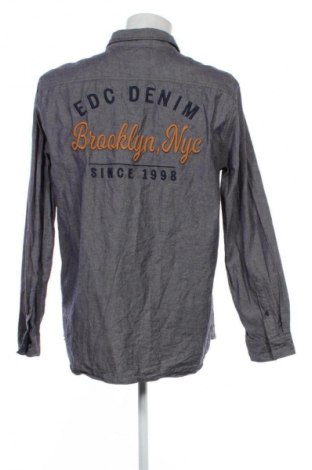 Ανδρικό πουκάμισο Edc By Esprit, Μέγεθος XL, Χρώμα Μπλέ, Τιμή 10,99 €