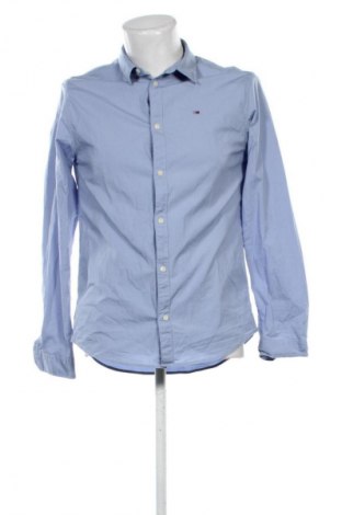 Herrenhemd Tommy Jeans, Größe L, Farbe Blau, Preis € 31,71