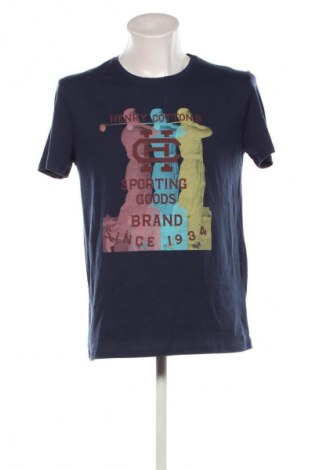 Pánske tričko  Henry Cotton's, Veľkosť L, Farba Modrá, Cena  18,66 €