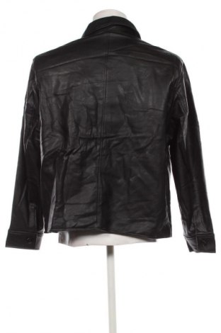 Мъжко кожено яке H&M, Размер XL, Цвят Черен, Цена 79,99 лв.