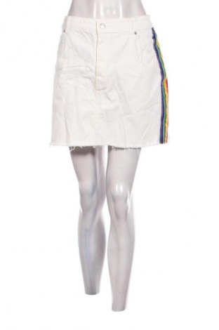 Φούστα Topshop Moto, Μέγεθος XL, Χρώμα Λευκό, Τιμή 20,97 €