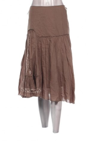 Пола Vero Moda, Размер M, Цвят Кафяв, Цена 25,99 лв.