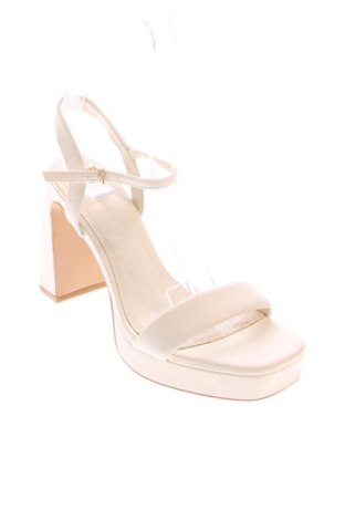 Sandále Stradivarius, Veľkosť 37, Farba Kremová, Cena  25,95 €