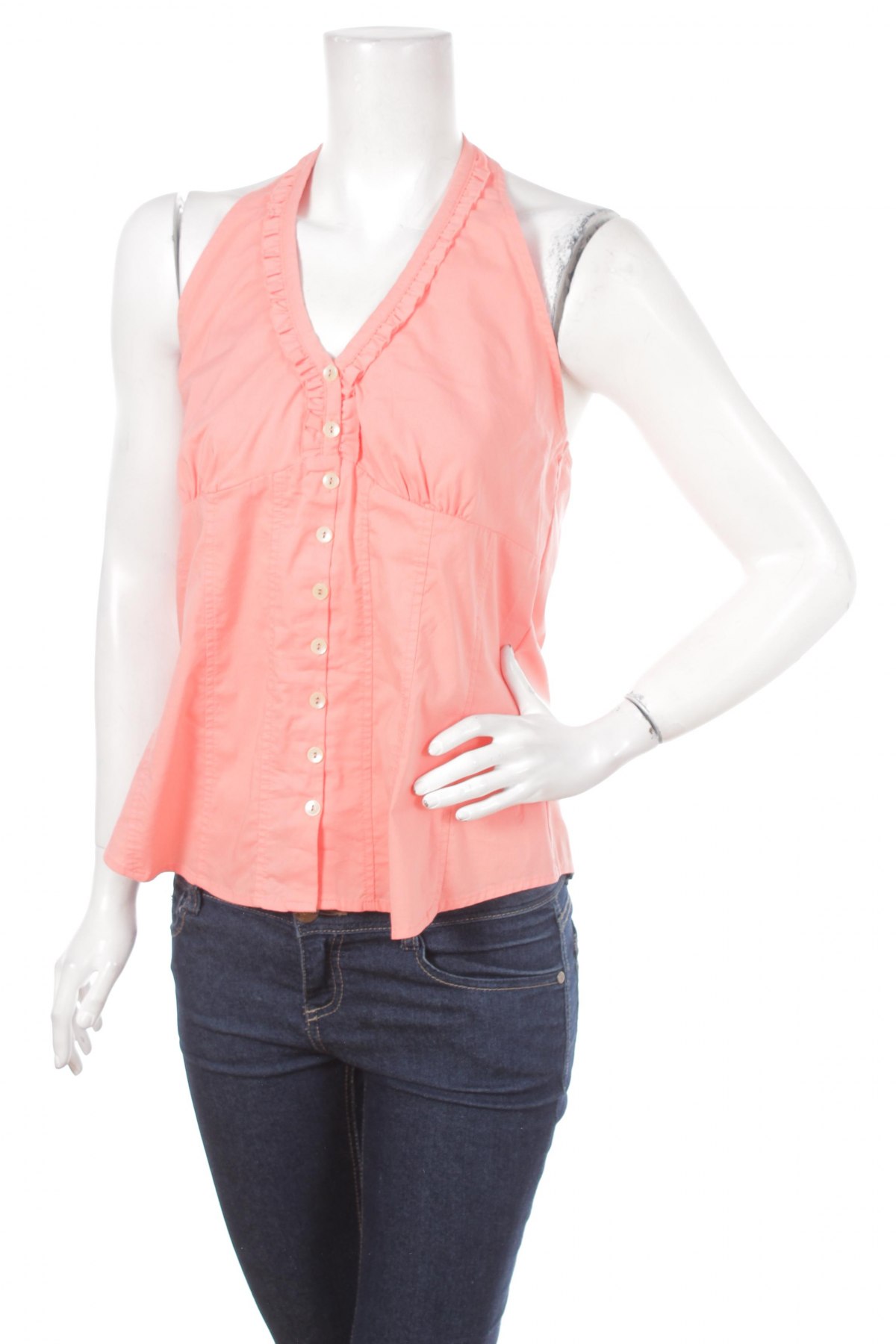 Γυναικείο πουκάμισο Express Design Studio, Μέγεθος L, Χρώμα Πορτοκαλί, Τιμή 9,28 €