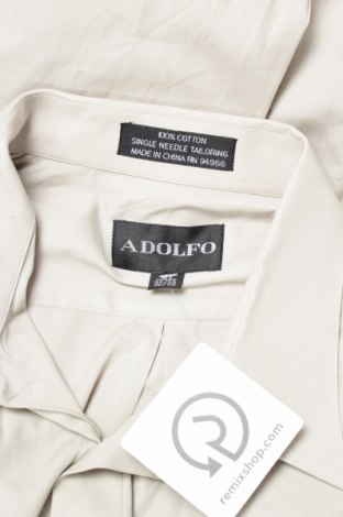 Мъжка риза Adolfo, Размер L, Цвят Сив, Цена 22,95 лв.