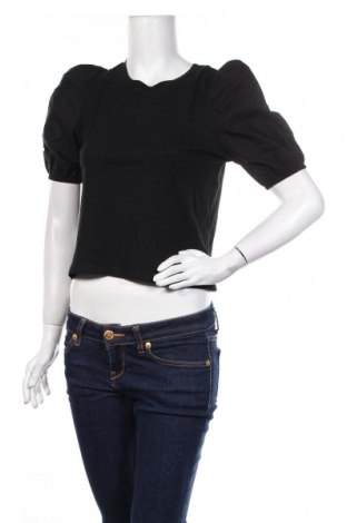 Дамска блуза Zara, Размер S, Цвят Черен, Памук, Цена 16,20 лв.