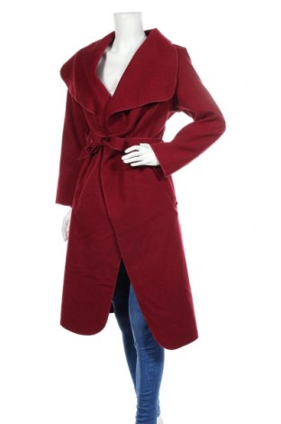 Dámsky kabát  Made In Italy, Veľkosť M, Farba Červená, 65% polyester, 30% viskóza, 5% vlna, Cena  24,67 €