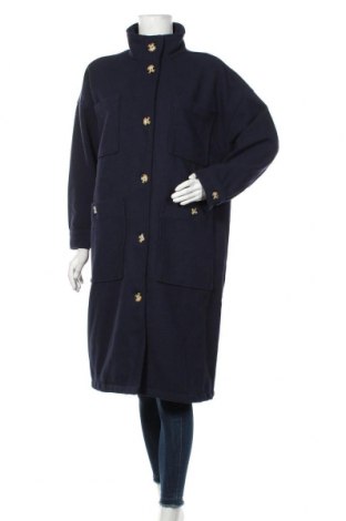 Dámský kabát  Monki, Velikost M, Barva Modrá, 87% polyester, 13% vlna, Cena  1 619,00 Kč