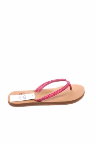 Papuci Roxy, Mărime 35, Culoare Roz, Piele ecologică, Preț 136,18 Lei