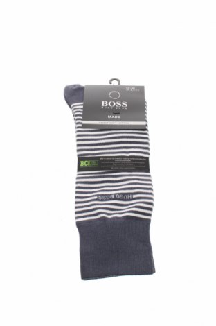 Чорапи Hugo Boss, Размер L, Цвят Син, 98% памук, 2% еластан, Цена 29,40 лв.