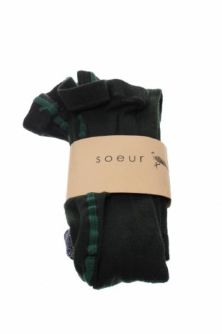 Чорапогащи Soeur, Размер S, Цвят Зелен, 78% памук, 18% полиамид, 3% еластан, 1% полиестер, Цена 55,30 лв.