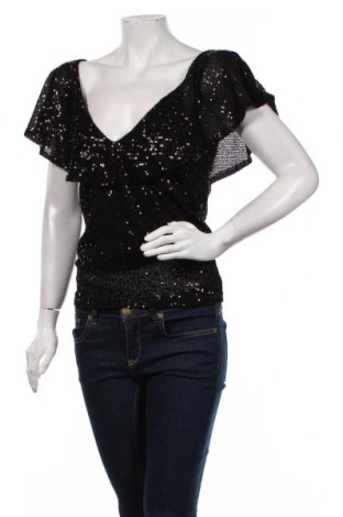 Дамска блуза Faina, Размер L, Цвят Черен, Полиестер, Цена 122,85 лв.