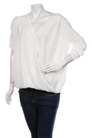Γυναικεία μπλούζα Manoukian, Μέγεθος L, Χρώμα Λευκό, 95% πολυεστέρας, 5% ελαστάνη, Τιμή 70,36 €