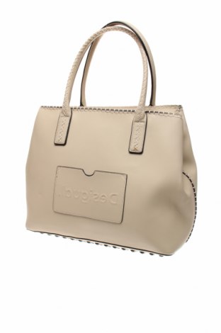 Γυναικεία τσάντα Desigual, Χρώμα  Μπέζ, Δερματίνη, Τιμή 88,53 €