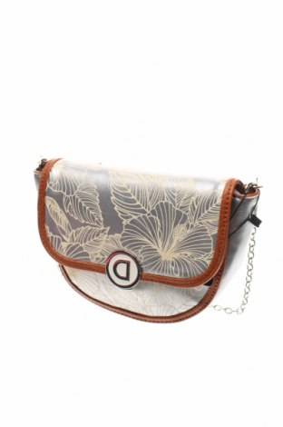 Γυναικεία τσάντα Desigual, Χρώμα Γκρί, Δερματίνη, Τιμή 69,20 €