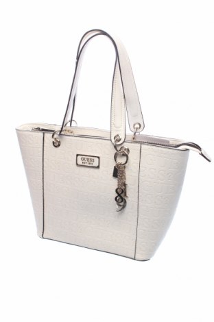 Γυναικεία τσάντα Guess, Χρώμα Λευκό, Δερματίνη, Τιμή 134,93 €