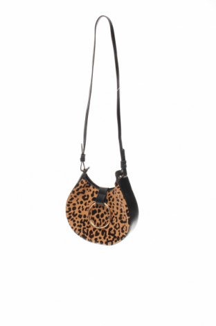 Γυναικεία τσάντα Mango, Χρώμα Μαύρο, Δερματίνη, φυσική τρίχα, Τιμή 25,36 €