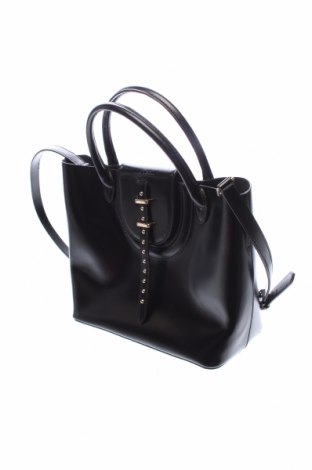Дамска чанта Manoukian, Цвят Черен, Естествена кожа, Цена 116,00 лв.