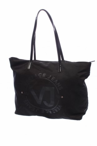 Дамска чанта Versace Jeans, Цвят Черен, Текстил, еко кожа, Цена 108,92 лв.