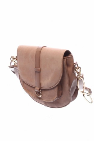 Γυναικεία τσάντα Zara, Χρώμα  Μπέζ, Φυσικό σουέτ, δερματίνη, Τιμή 39,33 €