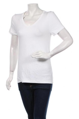 Női póló, Méret L, Szín Fehér, 56% pamut, 37% modal, 7% elasztán, Ár 3 985 Ft