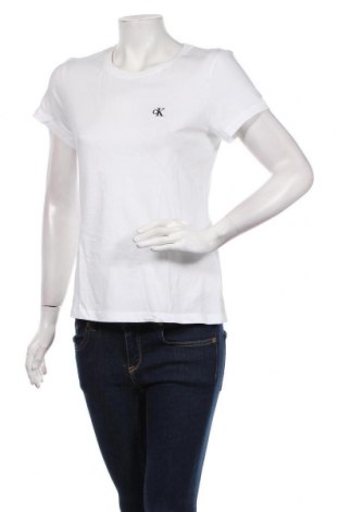 Damski T-shirt Calvin Klein Jeans, Rozmiar M, Kolor Biały, Bawełna, Cena 136,87 zł