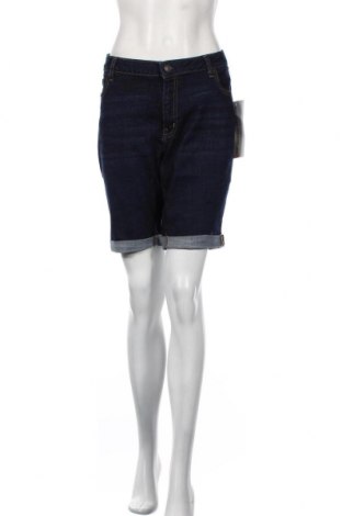 Дамски къс панталон, Размер XL, Цвят Син, 82% памук, 16% полиестер, 2% еластан, Цена 23,40 лв.