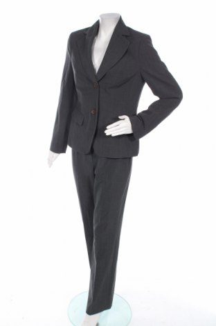 Дамски костюм Bianca, Размер S, Цвят Сив, 52% полиестер, 43% вълна, 5% еластан, Цена 52,00 лв.