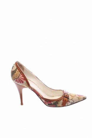 Дамски обувки Casadei, Размер 37, Цвят Многоцветен, Текстил, естествена кожа, Цена 129,00 лв.