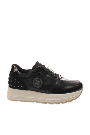 Γυναικεία παπούτσια Xti, Μέγεθος 38, Χρώμα Μαύρο, Δερματίνη, κλωστοϋφαντουργικά προϊόντα, Τιμή 50,54 €