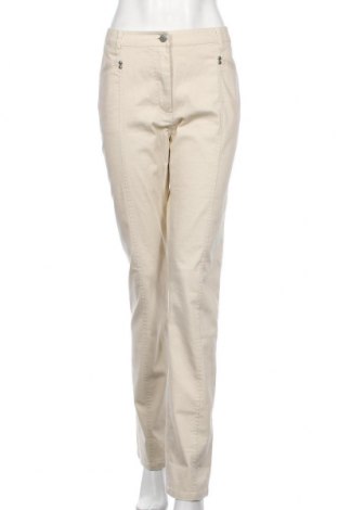Pantaloni de femei C.Ro, Mărime M, Culoare Ecru, 70% bumbac, 28% poliester, 2% elastan, Preț 101,97 Lei
